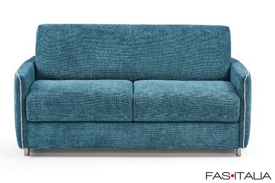 Divano letto con filetto bicolore