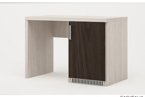 Scrivania da 120 cm con mobile portafrigo