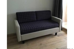 Divano letto singolo in ecopelle 210x86 cm