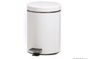 Pattumiera 3 lt in acciaio verniciato bianco Pattumiera 3 lt in acciaio verniciato bianco