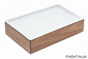 Espositore refrigerato in acacia 1/2 GN Espositore refrigerato in acacia 1/2 GN