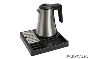 Vassoio con bollitore 0,8 lt e portabustine Vassoio con bollitore 0,8 lt e portabustine