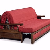 Il sistema di apertura del divano letto in legno
